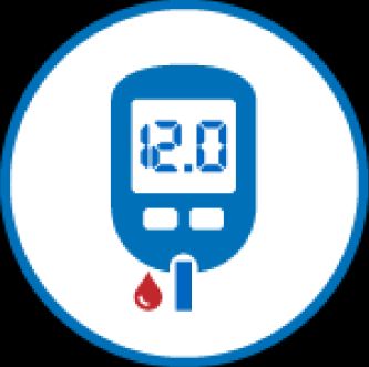 Blood glucose monitor icon